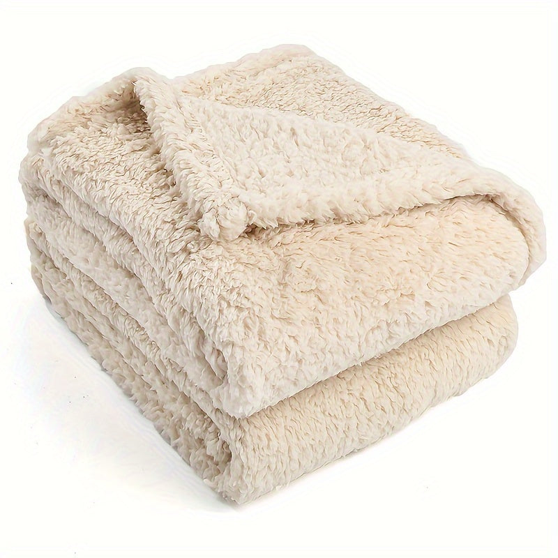 Couverture peluche pour animaux beige Image