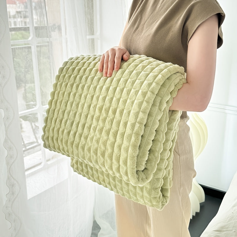 Plaid en flanelle matelassée – Vert