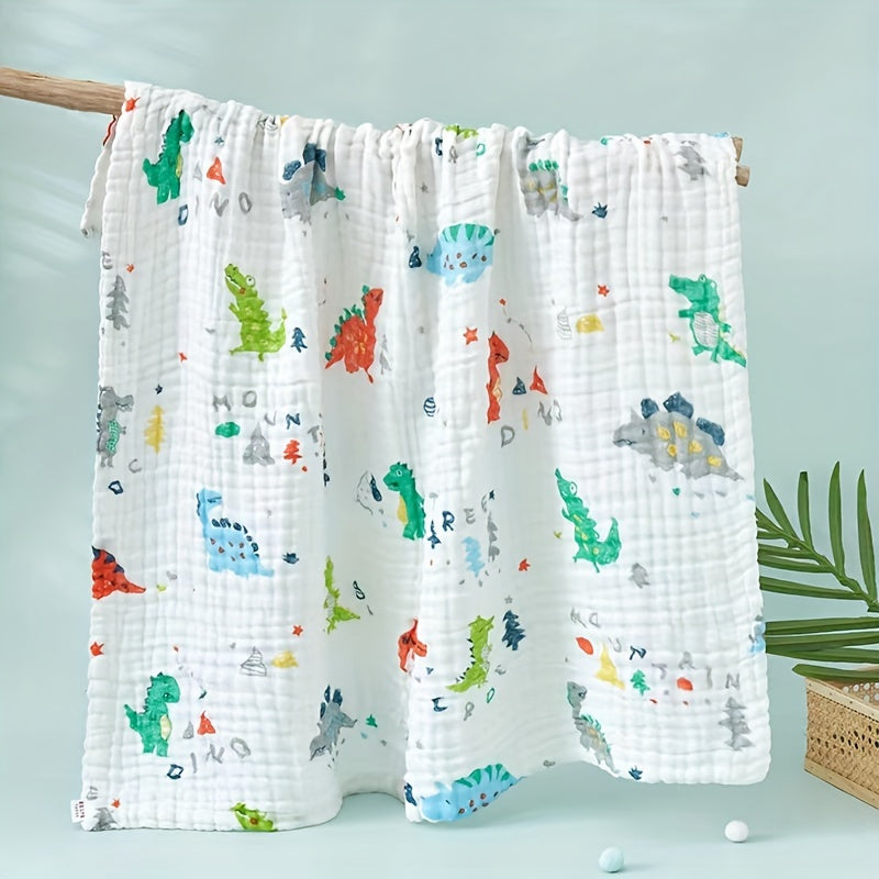 Lange en gaze de coton motifs enfantins – Dinosaure