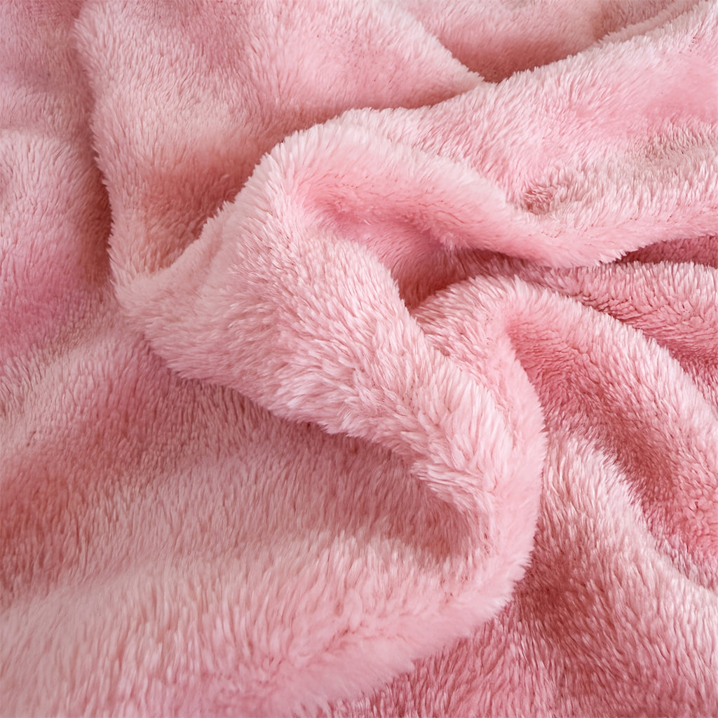 Plaid moelleux uni – coloris rose