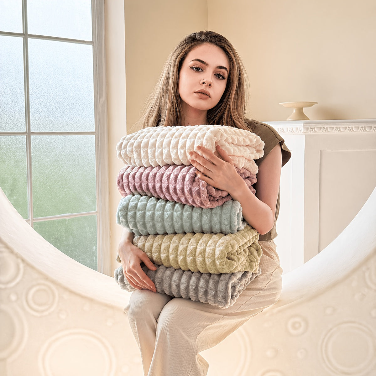Plaid en flanelle matelassée Image