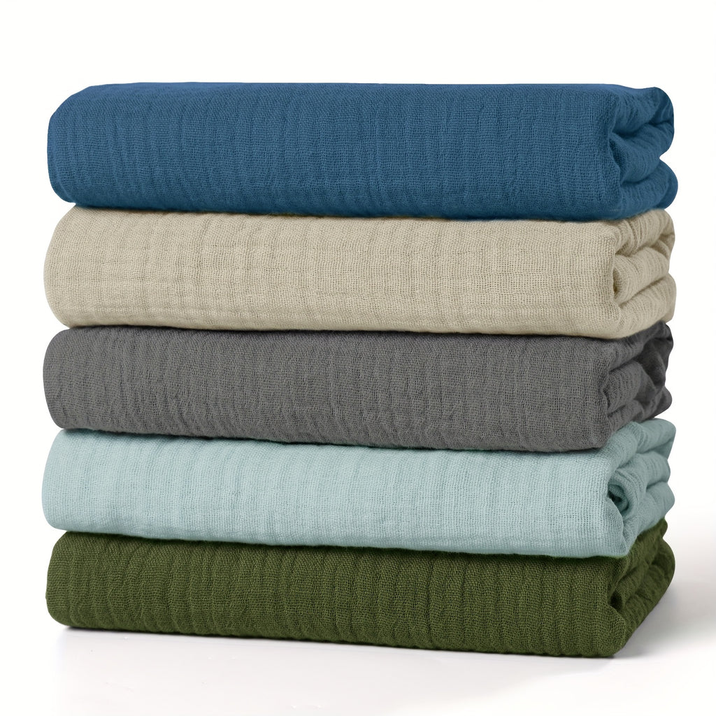 Lot de 5 langes en mousseline pour bébé – tons naturels
