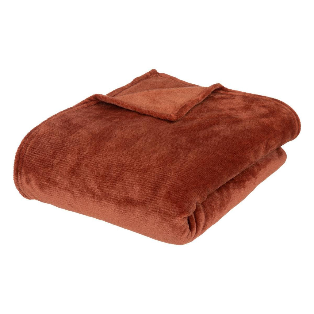 Plaid en flanelle terracotta