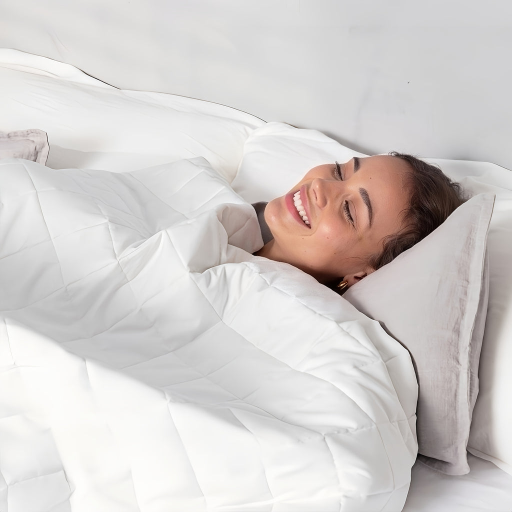 Couverture lestée disponible en 4 teintes – Blanc
