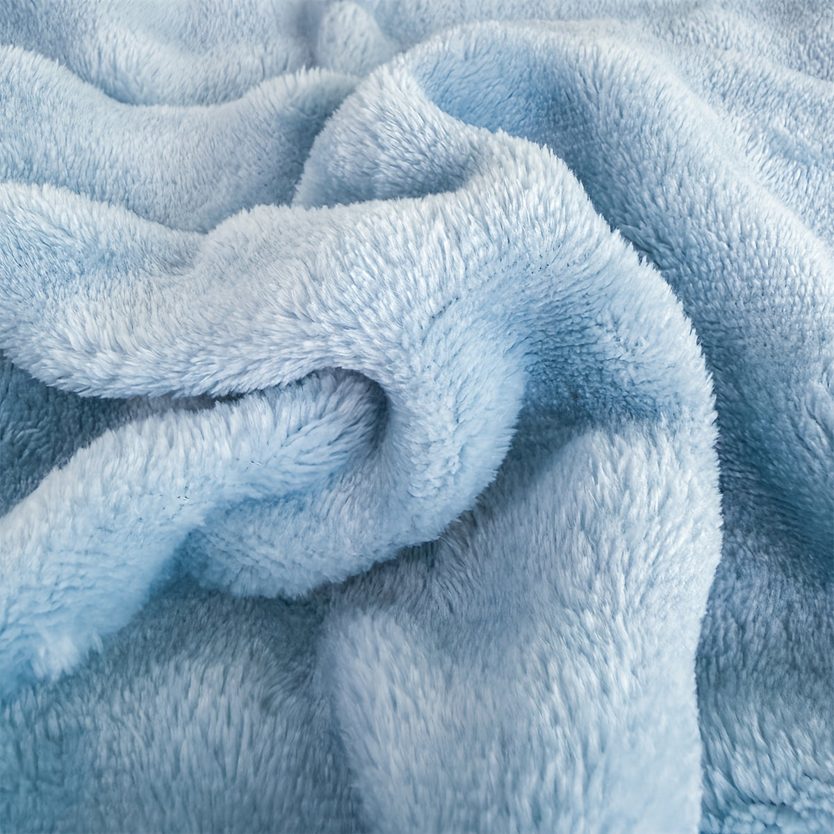 Plaid moelleux uni – coloris bleu