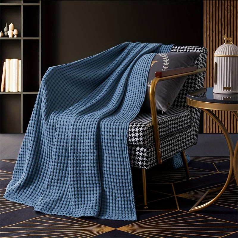 Couverture Gaufrire pour la Sieste au Bureau Jet de Canap Lger Housse de Climatisation Couverture Serviette Couverture Rafrachissante dt pour le Lit