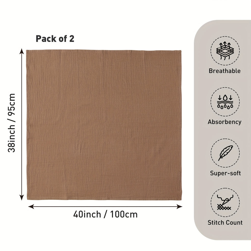 Couvertures en mousseline lot de 2 couvertures de naissance pour nouveauns garons et filles couverture bb unisexe essentiels pour bb liste de naissance et cadeau 1016 x 9652 cm
