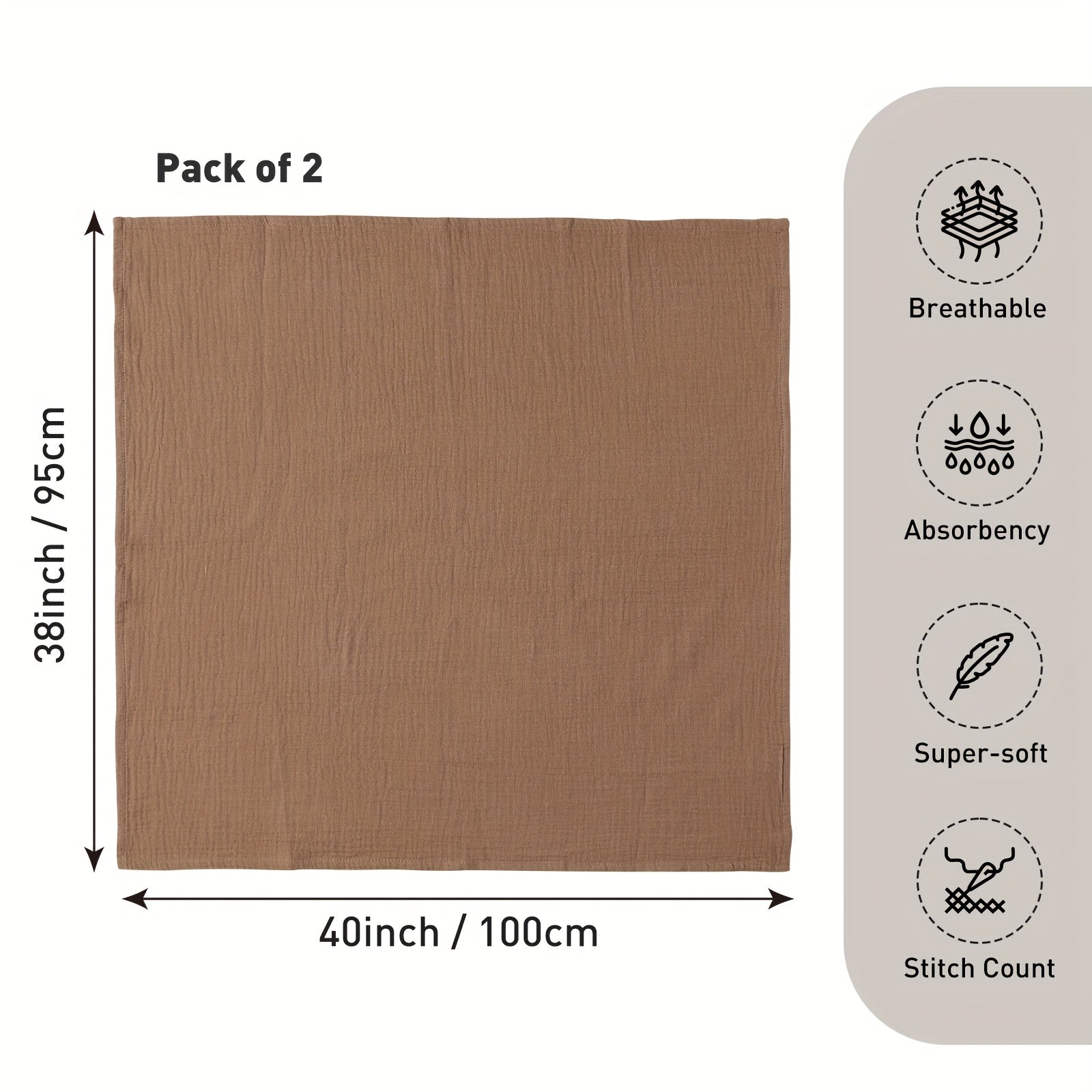 Couvertures en mousseline lot de 2 couvertures de naissance pour nouveauns garons et filles couverture bb unisexe essentiels pour bb liste de naissance et cadeau 1016 x 9652 cm